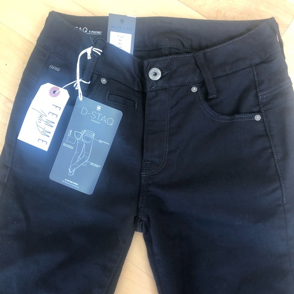 G-star D-STAQ 5-pocket skinny, ita black, 25 - Picture 2 of 8